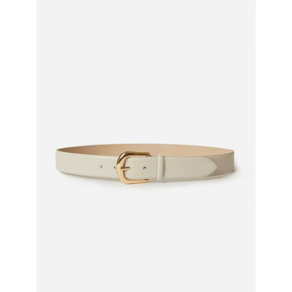 B-Low the Belt Cream Belt with Gold Buckle main image 4